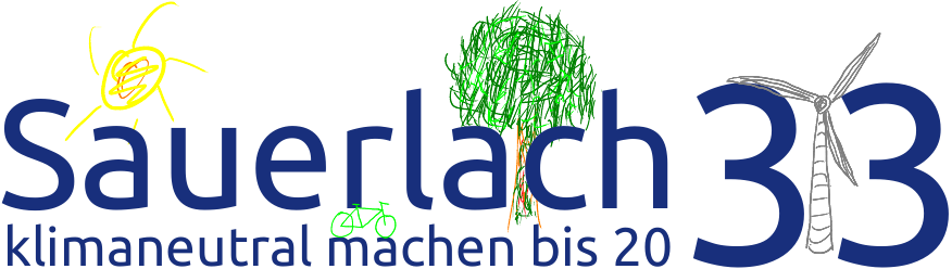 Sauerlach33 Logo: Sauerlach klimaneutral machen bis 2033